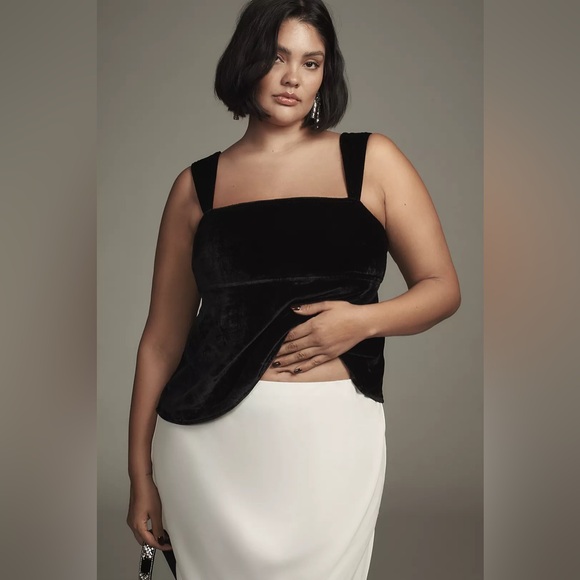 Anthropologie Pilcro Velvet Flyaway Top - Picture 5 of 10